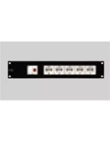 Panel Gewiss Soho 10'' tomas de corriente cableado 2 unidades gw38441 accesorios rack